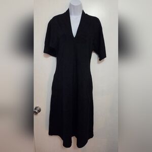 Velvet By Graham & Spencer For Anthropologie Black Midi Dress XS